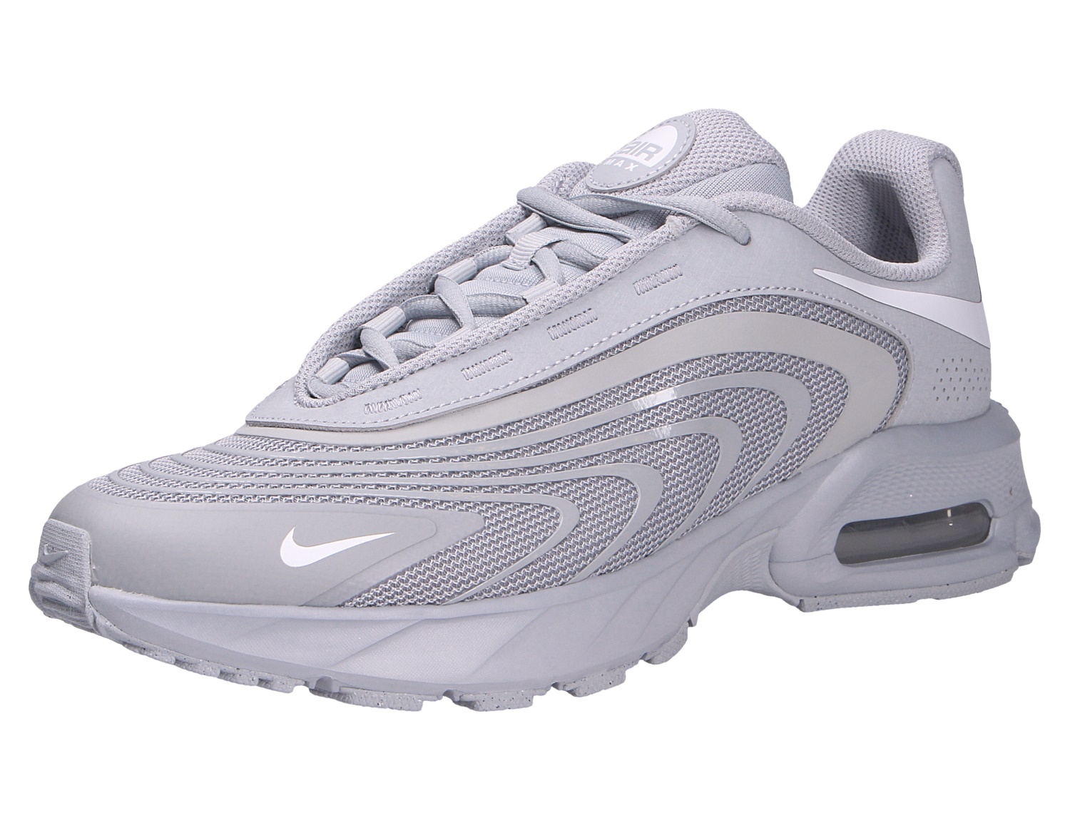 Nike AIR Max Fire grauer Sneaker mit textilem Obermaterial, markanter Silhouette und sichtbarer Air-Max-Dämpfung für sportlichen Alltagskomfort