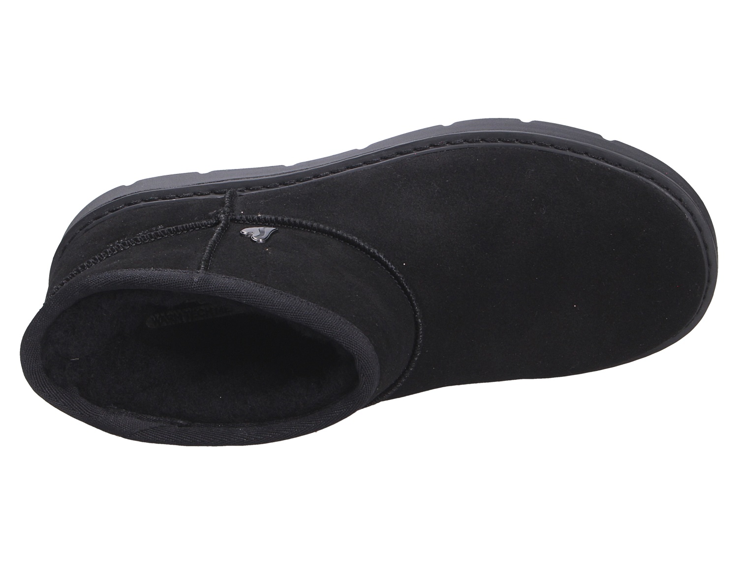Skechers Keepsakes Cozy in Schwarz, kuscheliger Damen-Bootie mit weichem Innenfutter und robuster Sohle, Draufsicht