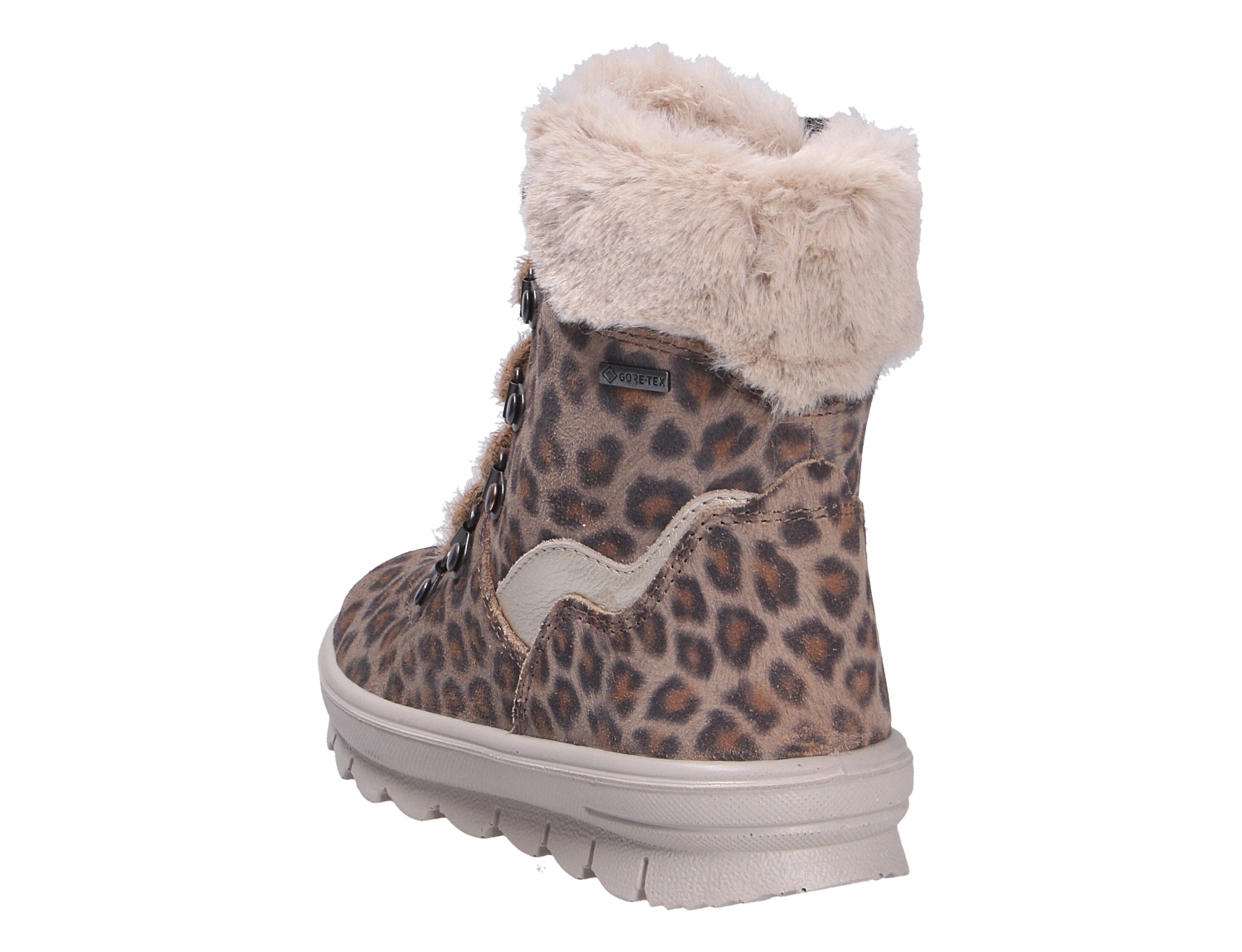 Superfit FLAVIA Winterstiefel in Leo-Optik mit kuscheligem Fellrand, Gore-Tex und rutschfester Profilsohle, Rückansicht