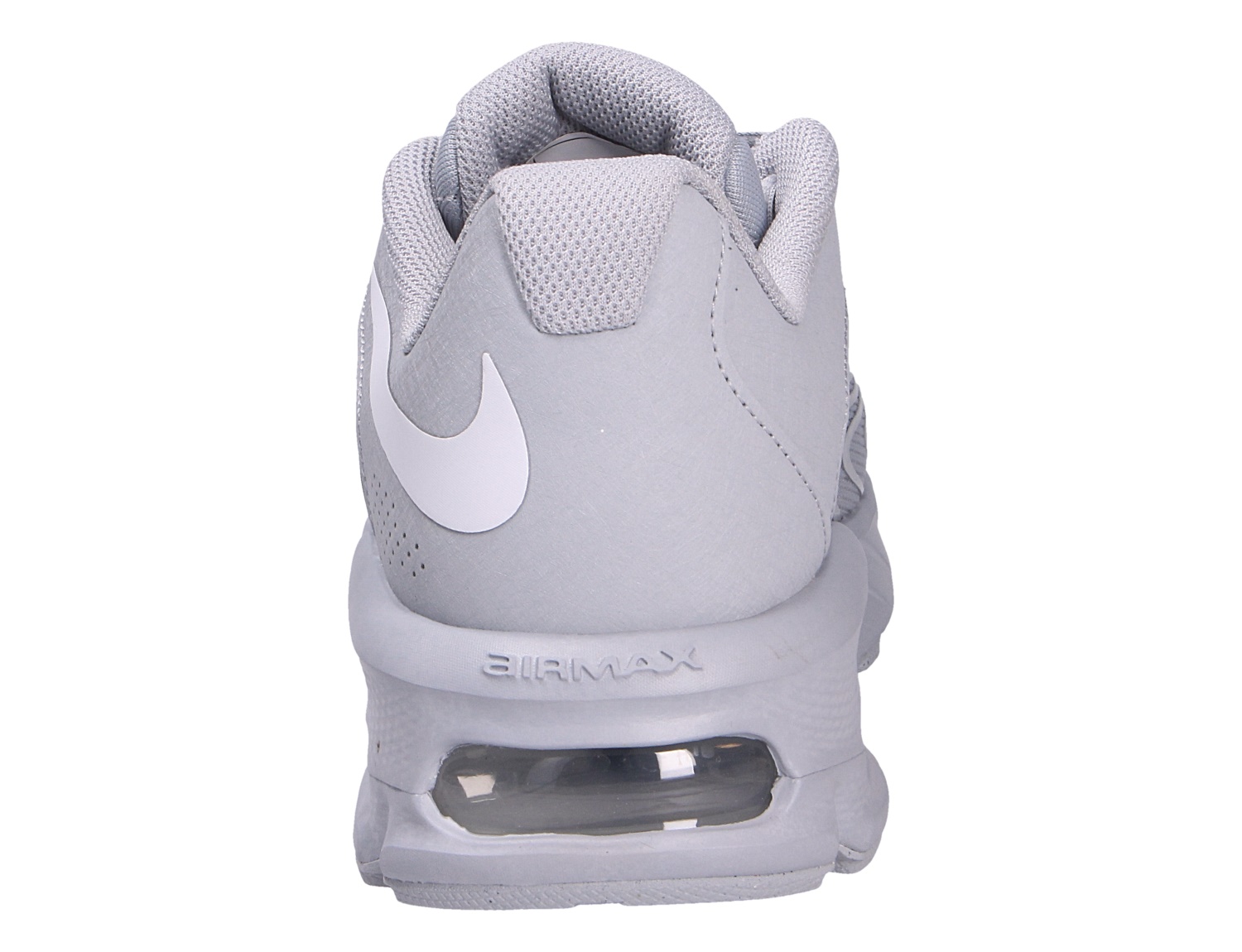 Rückansicht des grauen Nike AIR Max Fire Sneakers mit textilem Obermaterial, Swoosh-Logo und sichtbarer Air-Max-Dämpfung für sportlichen Komfort im Alltag